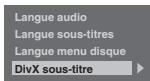 TOSHIBA RD-XV47 - DivX sous-titre (Par défaut: Off) - 1