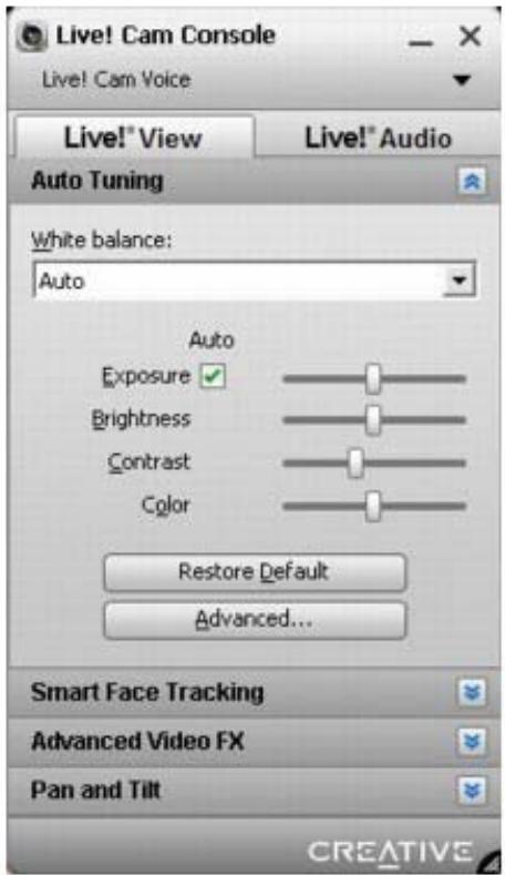 CREATIVE LiveCamVoice - Démarrage de Live! Cam Console - 1