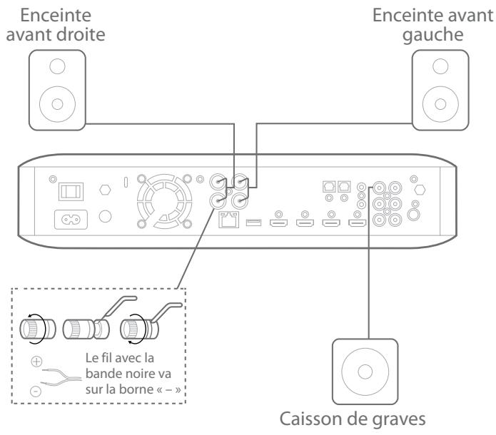 HARMAN KARDON BDS780 - Branchement d'un caisson de graves actif - 1