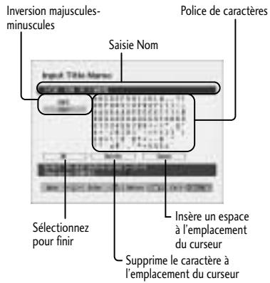 PIONEER DV-R7000 - Comment nommer un titre - 2