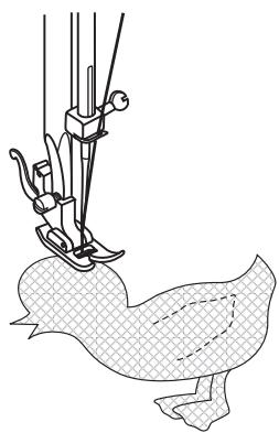 SINGER INITIALE - Point croissant (D) - 4
