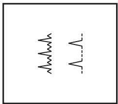 SINGER INITIALE - Fonction de la molette de commande de longueur de point pour points zigzag - 3