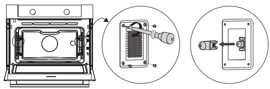 ASKO OM8464A - Remplacer la lampe du four - 4
