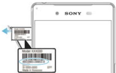 SONY 25 PACK 007 NOIR - Afficher votre numero IMEI sur le plateau de l'étiquette - 1