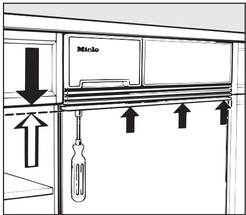 MIELE WT 946 ISWPS - Adaptation du bandeau aux dimensions du tiroir - 1