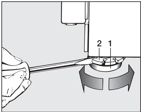 MIELE WT 946 ISWPS - Dévissage et blocage des pieds - 1