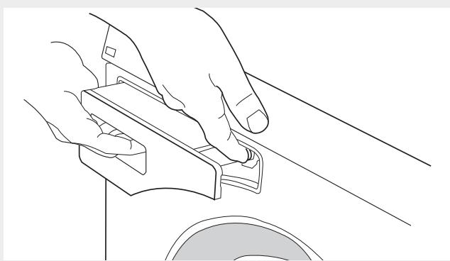 ASKO W8844XLW - Activer la fermetre de sécurité (pour le compartment à détermagent) - 3