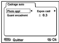 PENTAX Optio 550 - Changement automatique des conditions de prise de vue (cadrage auto) - 1