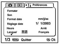 PENTAX Optio 550 - Formatage d'une carte mémoire SD/MultiMediaCard - 3