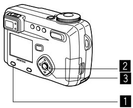 PENTAX Optio 550 - Pressez le bouton  en mode capture. - 1