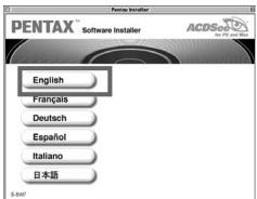 PENTAX Optio 550 - Installation du logiciel de retouche d'image - 1