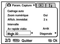 PENTAX Optio 550 - Selectionnez le mode 3D. - 1