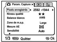 PENTAX Optio 550 - Sélection des pixels enregistrés - 1