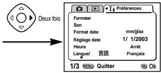 PENTAX Optio 550 - Réglage de l'arrêt automatique - 1
