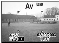 PENTAX Optio 550 - Utilisation des réglages de fonction prédéfinis (mode User) - 1