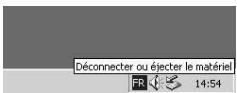 PENTAX Optio 550 - Déconnexion de la liaison appareil/PC (Windows 2000/Me) - 1