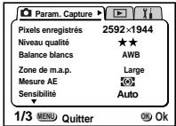 PENTAX Optio 550 - Pressez le bouton  en mode capture. - 3