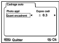 PENTAX Optio 550 - Changement automatique des conditions de prise de vue (cadrage auto) - 2