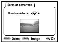 PENTAX Optio 550 - Changement de I'écran de démarrage (Ecran département) - 1