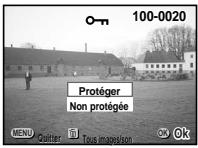 PENTAX Optio 550 - Protection des images contre l'effacement (Protégé) - 1