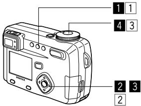PENTAX Optio 550 - Appuyez deux fois sur le bouton de confirmation. - 6