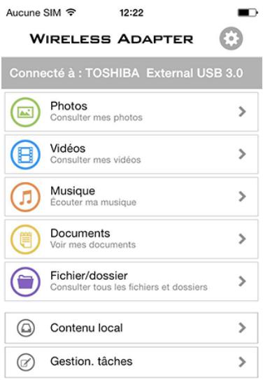 TOSHIBA ADAPT WIFIC - Installation et lancement de l'application - 4