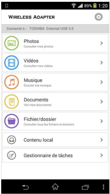TOSHIBA ADAPT WIFIC - Installation et lancement de l'application - 3