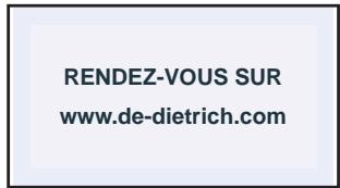 DE DIETRICH DCi1691WW - LA FONCTION "REGLAGES" - 2
