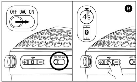 FOCAL Audiobathys - Powering on - Powering off - Pairing - 1