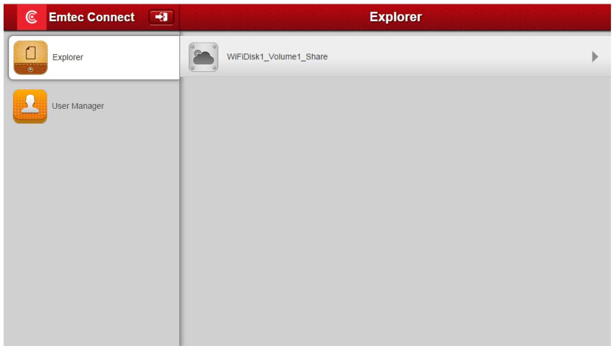 EMTEC 1TO WIFI USB 3.0 - Paramètres disponibles lorsque vous étés connecté en mode "Invité" - 1