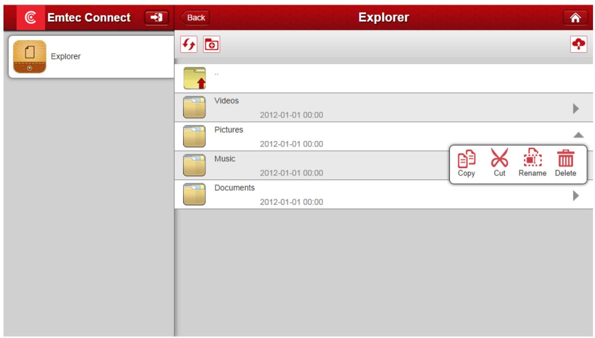 EMTEC 1TO WIFI USB 3.0 - Copier/Coller/Renommer/Supprimer des fichiers - 1
