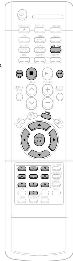 SAMSUNG HTDB 120cobI - Fonction de selection de la langue des sous-titres DVD - 1