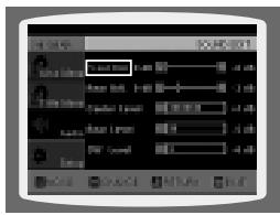 SAMSUNG HTDB 120cobI - Méthode 1 Réglage de la qualité audio à partir de l'écran de configuration - 4