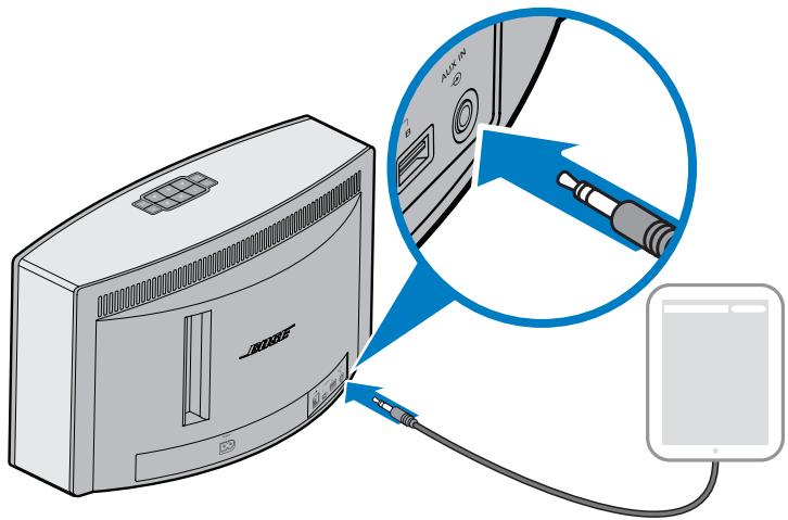 BOSE SOUNDTOUCH 30 III B - Utilisation d'un cable pour raccorder un lecteur audio - 1