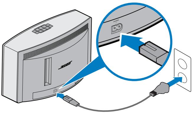 BOSE SOUNDTOUCH 30 III B - Raccordement à l'alimentation électrique - 1