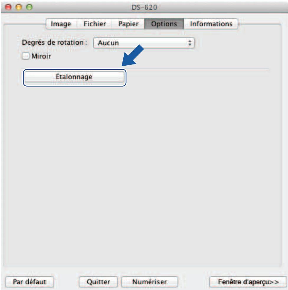 BROTHER DS620 - Étalonnage via un logiciel (Macintosh) - 2