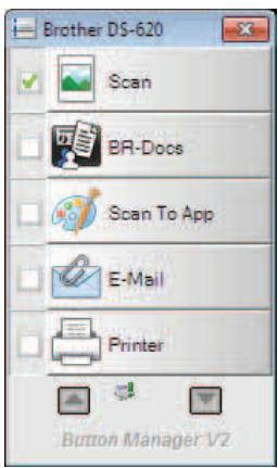 BROTHER DS620 - Pour afficher l'icône de raccourci et lancer Button Manager V2 depuis la barre d'état système - 1