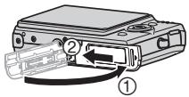CASIO EX-Z1080 - Fermez le couvercle de batterie. - 1
