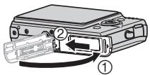 CASIO EX-Z1080 - Fermez le couvercle de batterie. - 1