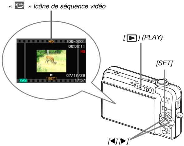 CASIO EX-Z1080 - Affichage d'une séquence vidéo - 1
