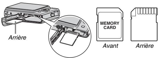 CASIO EX-Z1080 - Insérez une carte mémoire dans l'appareil photo. - 1