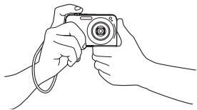 CASIO EX-Z1080 - Prise en main correcte de l'appareil photo - 1