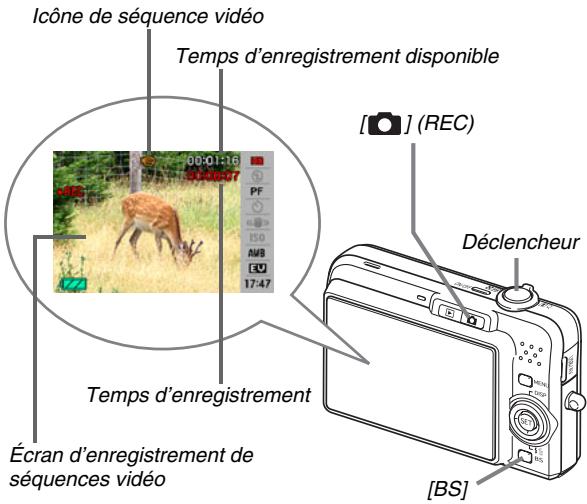 CASIO EX-Z1080 - Enregistrement d'une séquence vidéo - 1