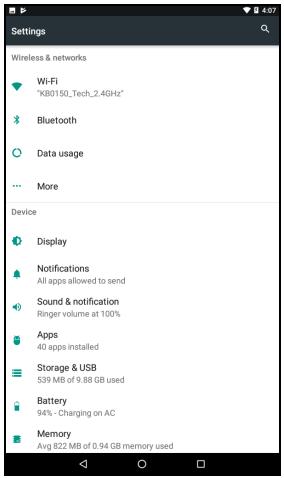 ACER iCONiA ONE 7 B1-7A0-ROFY16 GO BLANCHE - PARAMÉTRES AVANCÉS - 1