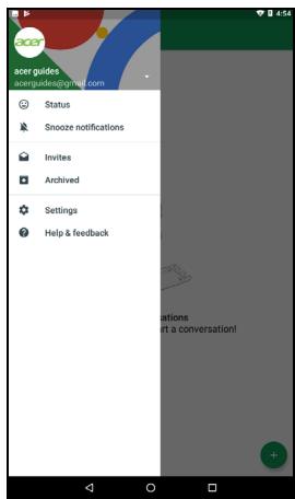 ACER iCONiA ONE 7 B1-7A0-ROFY16 GO BLANCHE - Google Hangouts - 1