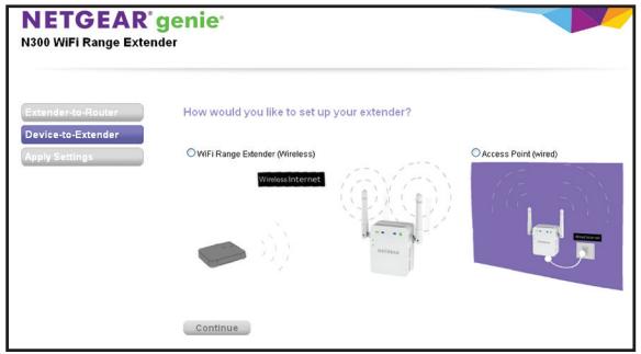 NETGEAR PRT WN3000RP-200PES - Connexion avec la configuration par navigateur Web - 1
