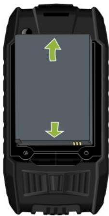 CROSSCALL SHARK V2 NOIR - Installation de la batterie - 1