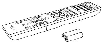 ONKYO CS-1045 S ARGENT - Télécommande et deux piles (R03/AAA) - 1