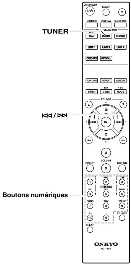 ONKYO CS-1045 S ARGENT - Choix d'une préselection - 1