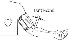 IHEALTH TENSIO CONN BP5 - Appliquer le brassard - 1